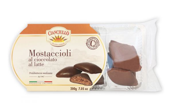 Cianciullo Milk Chocolate Mostaccioli Mignon, 7.05 oz