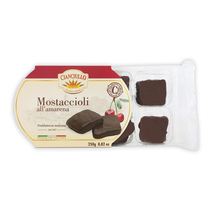 Cianciullo Mostaccioli Filled with Amarena, 8.8 oz | 250g