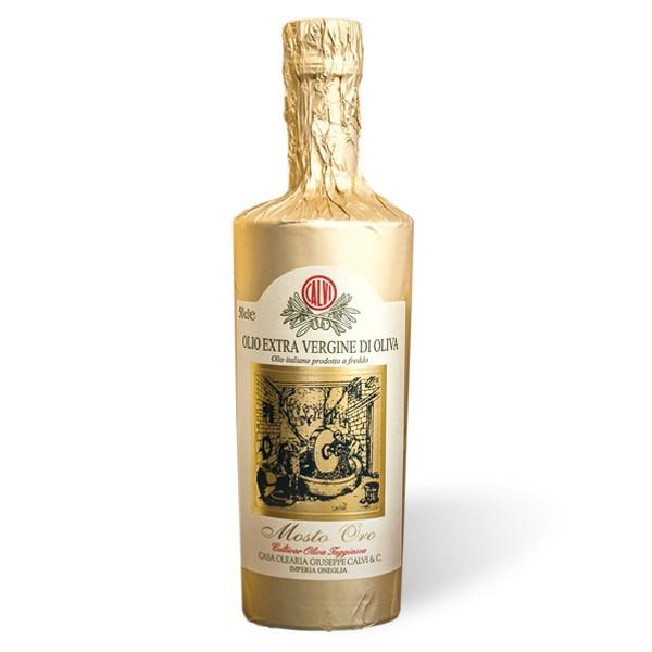 Calvi Mosto Oro Extra Virgin Olive Oil, Taggiasca Olives, 16.9 oz | 500 ml