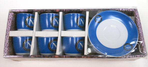 Napoli Espresso Cups and Saucers, Set of 6