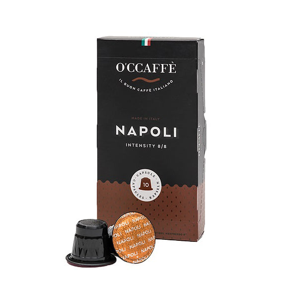 O'CCAFFE Cafe Napoli 8, Nespresso®* Compatible, 10pk, 10 x 5g