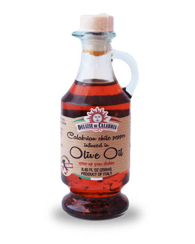 Delizie Di Calabria Calabrian Chili Peppers infused in Oil, 3.38 oz | 100ml