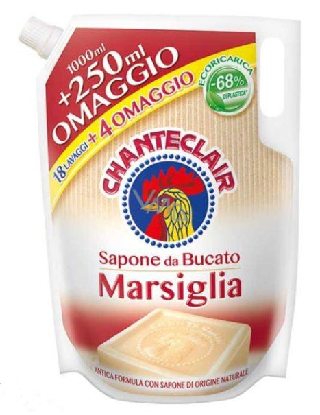 Chanteclair Sapone Da Bucato Marsiglia, Laundry Soap, 22 Loads Refill, 42 oz | 1250 ml