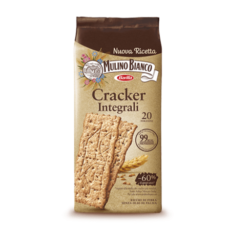 Mulino Bianco Whole Wheat Crackers, 17.64 oz | 500g