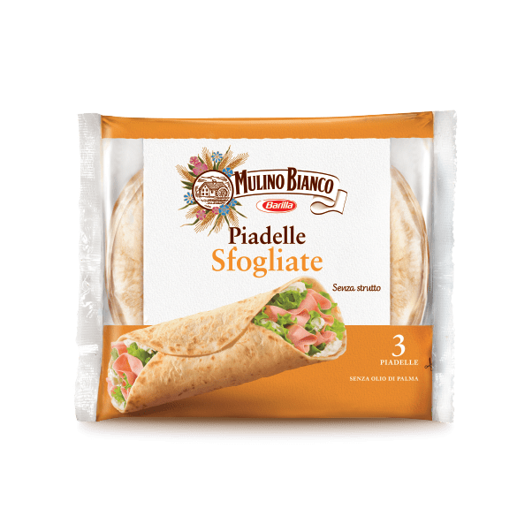 Mulino Bianco Piadelle Sfogliate, Piadina, 3 x 110g, 330g