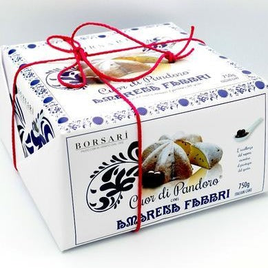 Borsari Cuor di Pandoro With Amarena Fabbri Cherries, 26.45 oz | 750g