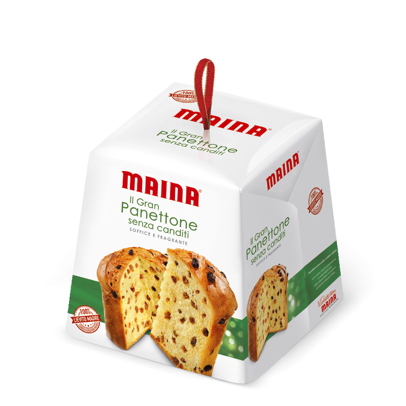 Maina il Panettone Senza Canditi, Only with Sultana Raisins, 35.25 oz | 1kg