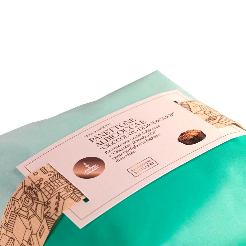 Fiasconaro Apricot and Cioccolato di Modica PGI Panettone, 35 oz | 1kg