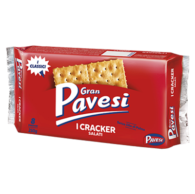 Pavesi Salted Crackers, 18 pack, 560g