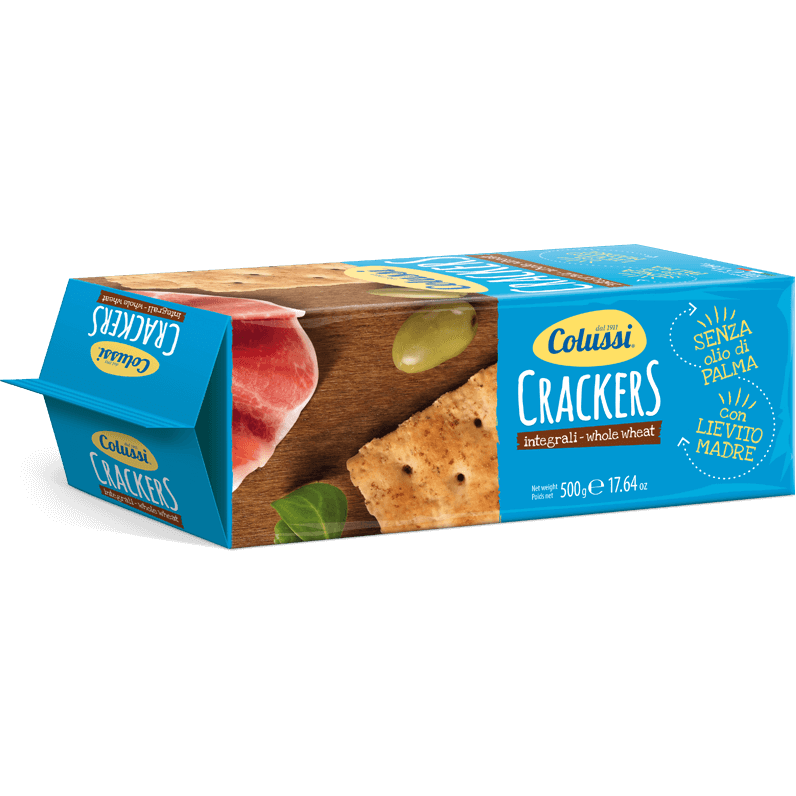 Colussi Crackers Whole Wheat, 500g