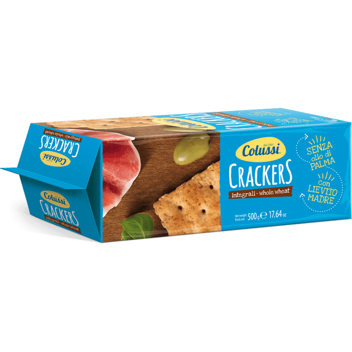 Colussi Crackers Whole Wheat, 500g