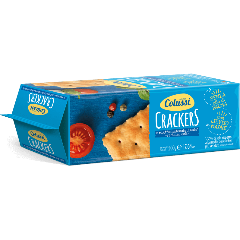 Colussi Crackers Reduced Salt, 500g
