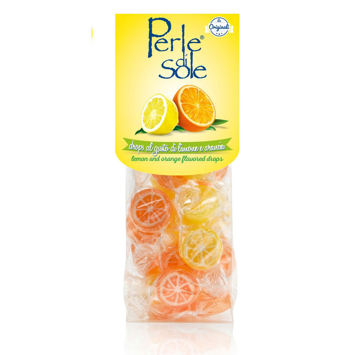 Perle di Sole Lemon & Orange Slice Hard Candy, 3.52 oz