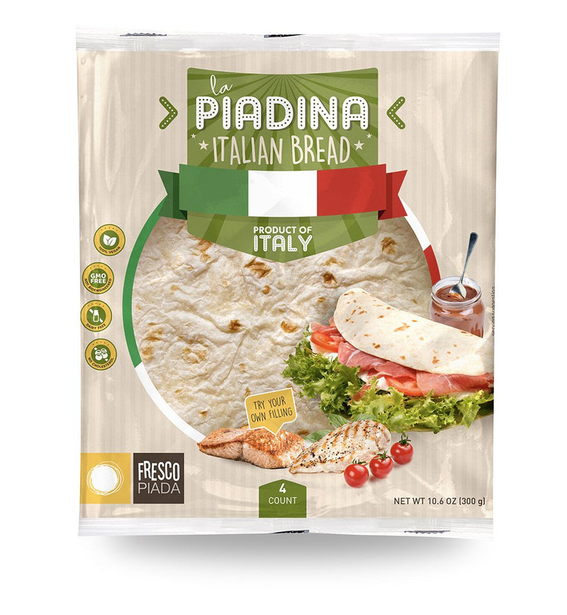 Fresco Classic Piadelle, Piadina, 4 x 75g, 10.6 oz | 300g
