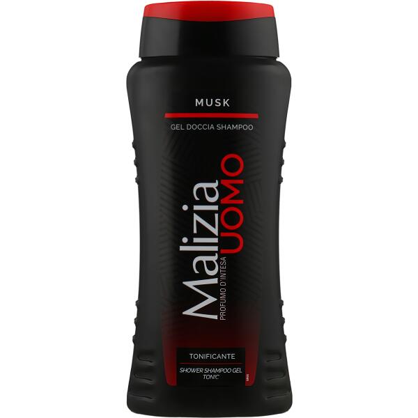 Malizia Uomo Shower Shampoo Musk, 250 ml