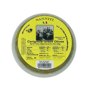 Sanniti Green Cerignola Olives, Drained Wt. 8.8 oz | 250g