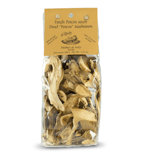 La Madia Dried Porcini Mushroom Extra, 3.53 oz | 100g