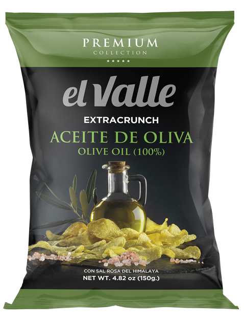 El Valle Olive Oil Potato Chips with Himalaya Salt, 4.82 oz | 150g