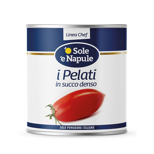 O Sole E Napule Italian Plum Tomatoes with Basil, #10 Can, 106 oz | 3000g