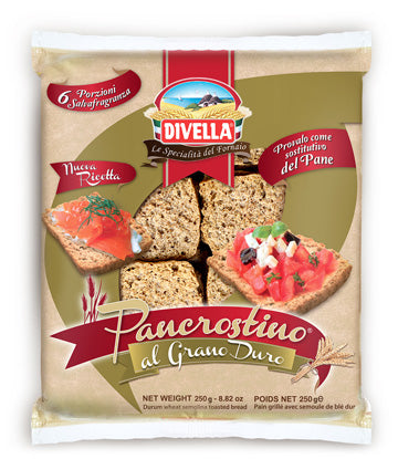 Divella Pancrostino Durum wheat semolina Toasted bread, 250g