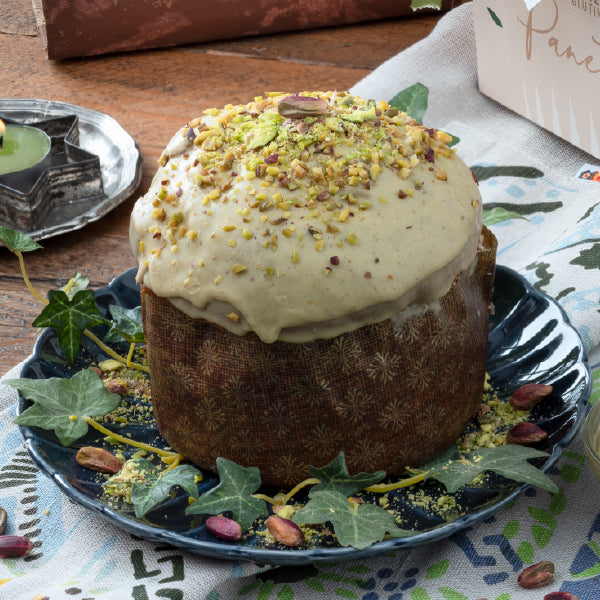 Natisani Gluten Free Panettone with Pistacchio, 21.16 oz | 600g