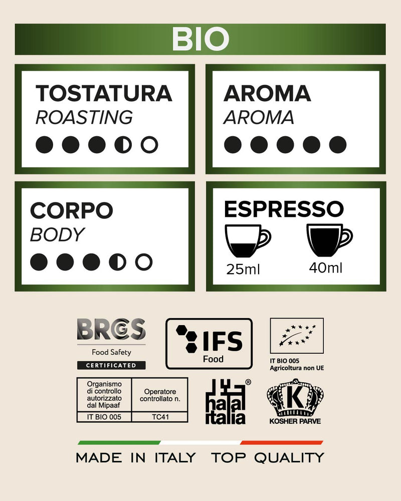 Tostini Bio Organic Ground Coffee 8.8 oz