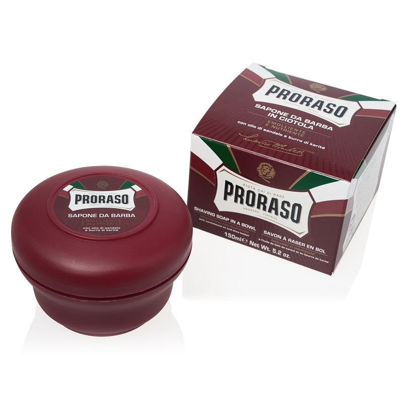 Proraso Shaving Soap in a Bowl, Moisturizing and Nourishing, 5.2 oz