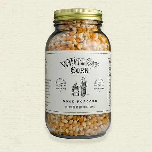 White Cat Popcorn Kernels, Good Popcorn, 27 oz | 765g