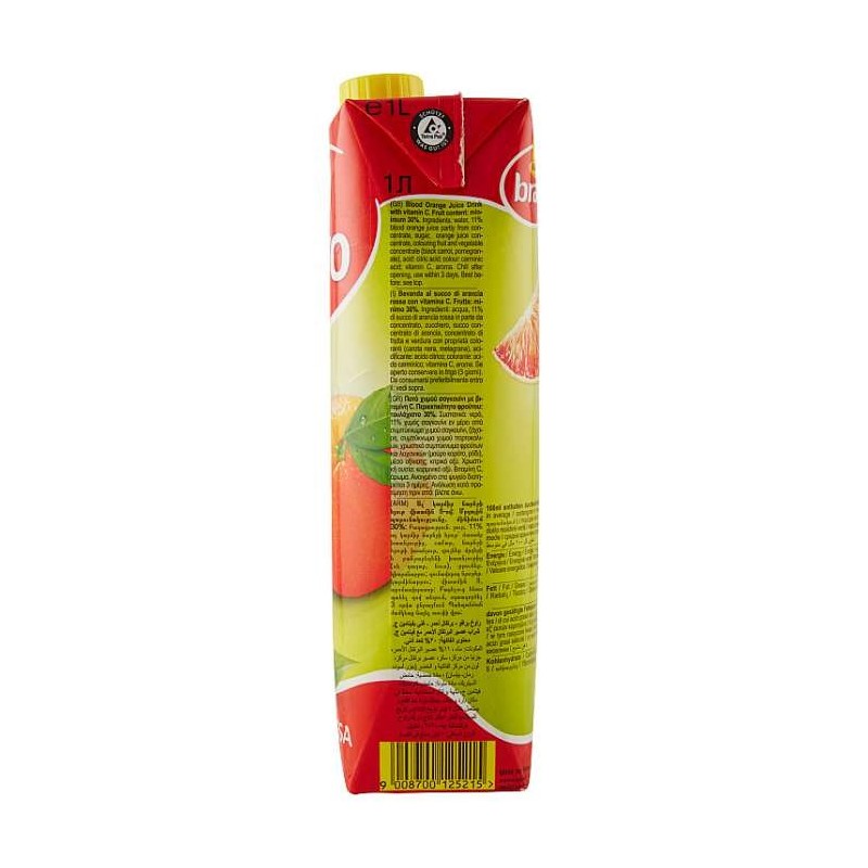 Rauch Bravo Arance Rosse - Blood Orange Juice, 1 Liter - 1000 ml