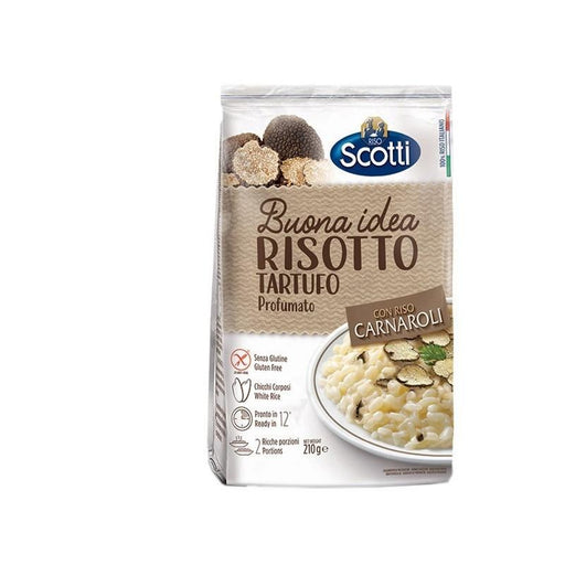Scotti Risotto With Truffle Mushrooms with Carnaroli Rice, Ready in 12 min, 7.4 oz | 210g