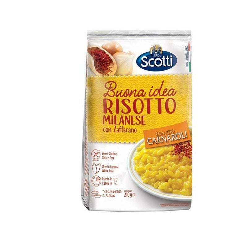 Scotti Risotto Milanese Saffron, With Carnaroli Rice, 7.4 oz | 210g ...