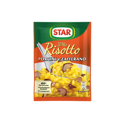 Star Mushroom and Saffron Risotto, Porcini & Zafferano, 175g