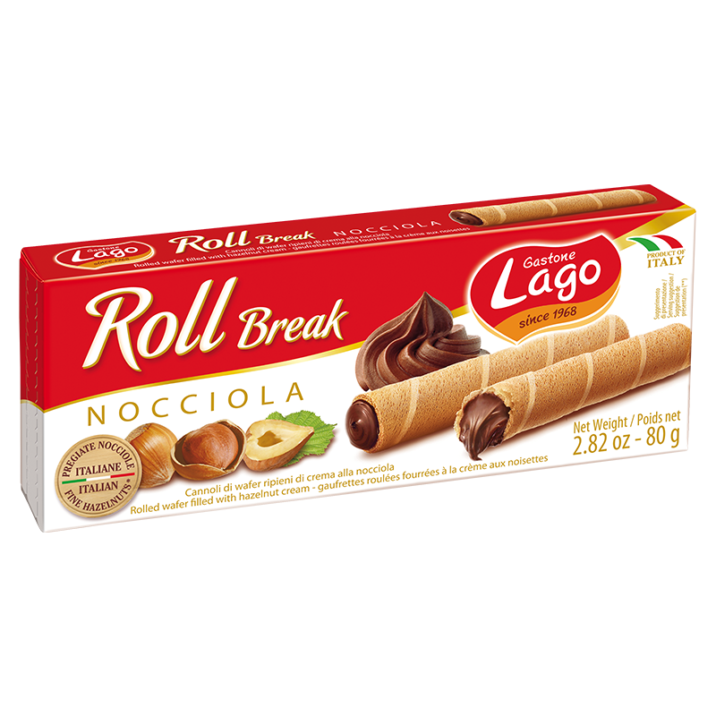 Lago Roll Break Hazelnut, 2.82 oz | 80g