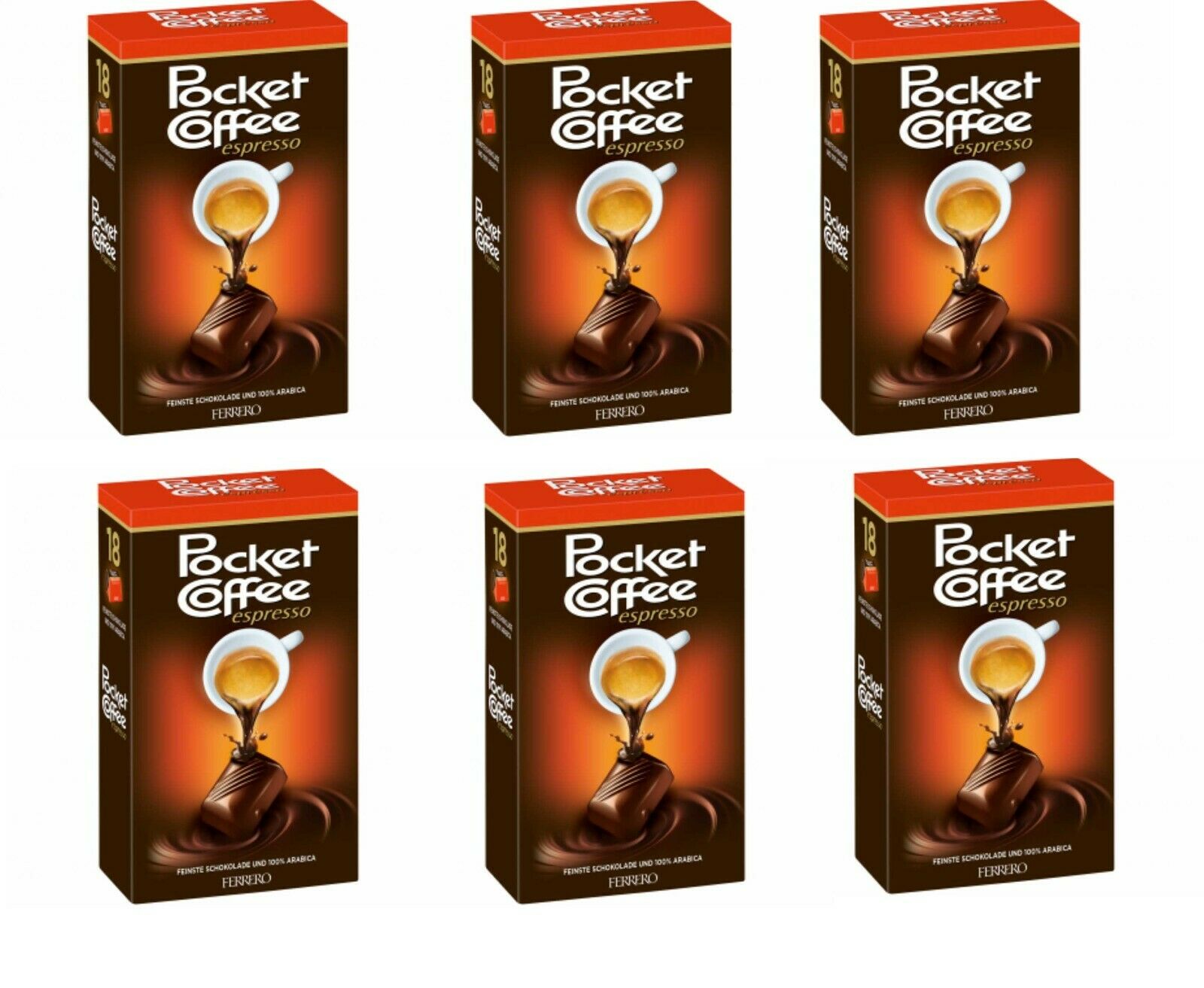 Ferrero Pocket Coffee Espresso, 18 Pack 225g — Piccolo's