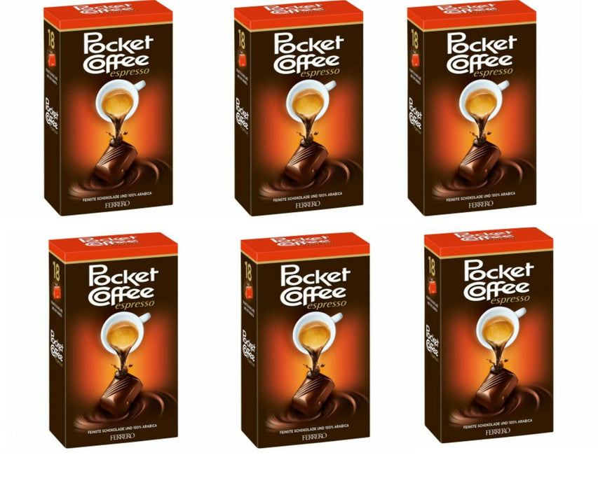 Ferrero: Pocket Coffee Decaffeinato 5 pcs 63gr (2.22 oz) “Imported from  Italy” – Terra World Wide