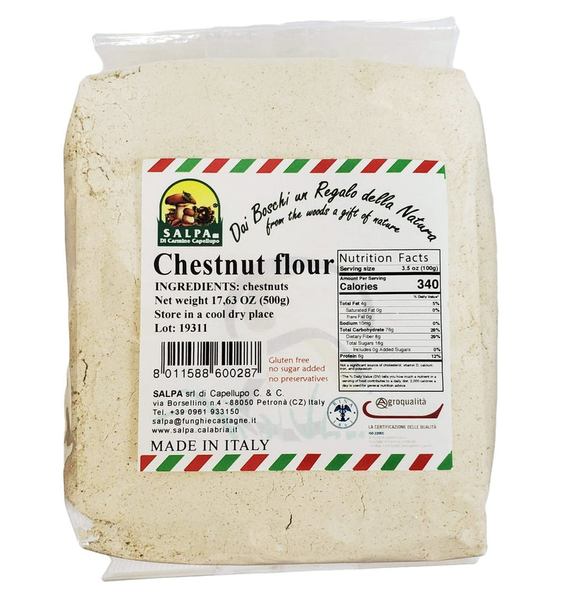 Salpa Chestnut Flour- Farina Di Castagne, 17.6 oz | 500g