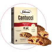 Falcone Cantuccini Mirtilli Rossi, Cranberry Cookies, 6.35 oz | 180 g