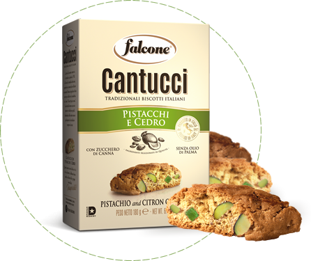 Falcone Cantuccini Pistachio and Citron Cantucci, 7 oz