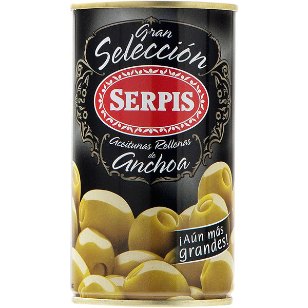 Serpis Manzanilla Olives Stuffed with Anchovy, 150g