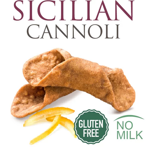 Natisani Gluten Free Sicilian Mini Cannoli Shells, 9 Shells, 4.33 oz | 120g
