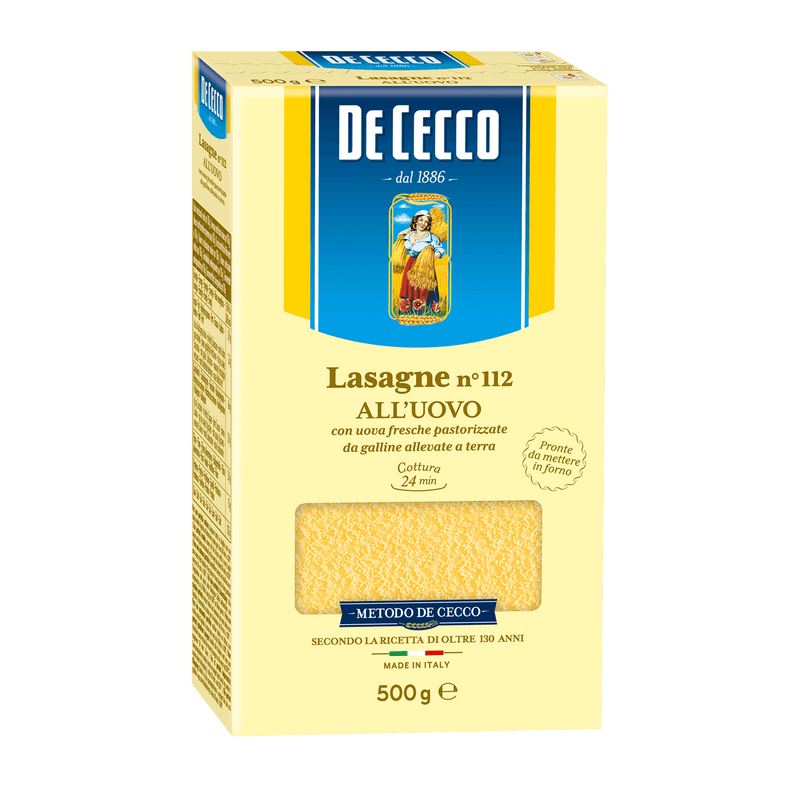 De Cecco Egg Lasagne, #112, 1 lb | 453g