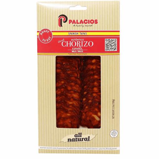 Palacios Pre-Sliced Mild Chorizo, Imported in Spain, 3.5 oz