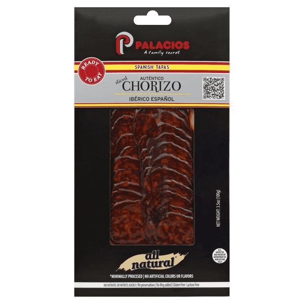 Palacios Pre-Sliced Iberico Chorizo,Imported in Spain, 3.5 oz