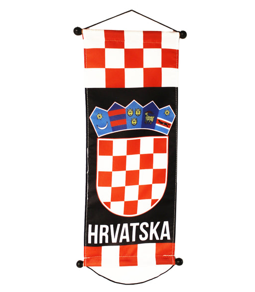 Croatia Small Banner, 8"x18"