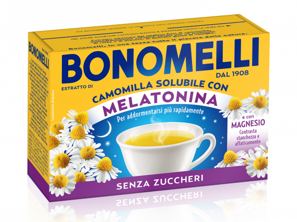 Bonomelli Instant Chamomile Melatonin & Magnesium, 16 Bags x 4.5g, 72g