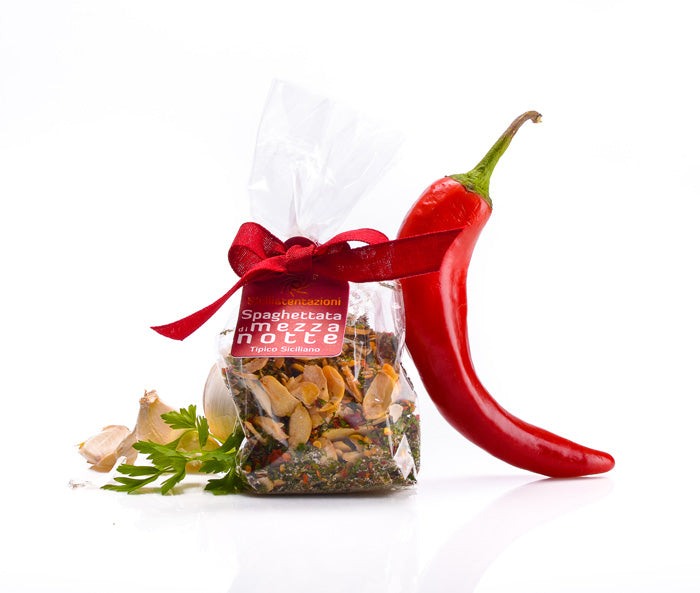 Siciliatentazioni Spaghetti di Mezza Notte, Midnight Spaghetti, Ready Mix, 2.46 oz | 70g