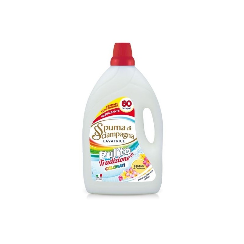 Spuma di Sciampagna Laundry Colored, Pulito Giardino Fiorito, 60 Washes, 3000ml