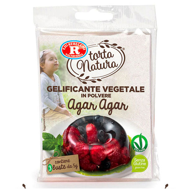 Rebecchi Agar Agar, Vegetable Gelling Agent, 3 Bags - 5g each,  15g
