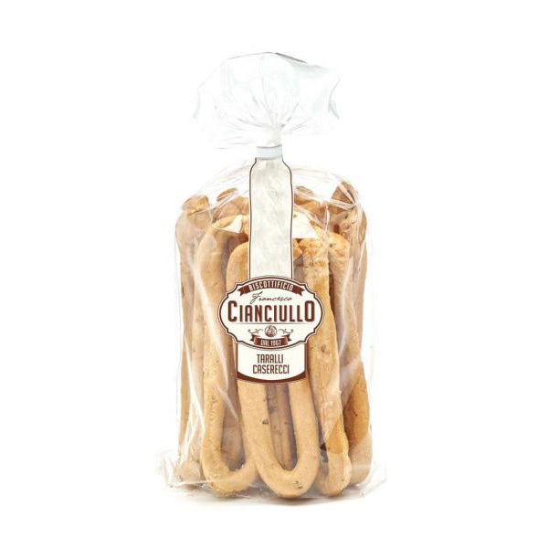 Cianciullo Taralli Classic Plain, Caserecci, 14.11 oz | 400g