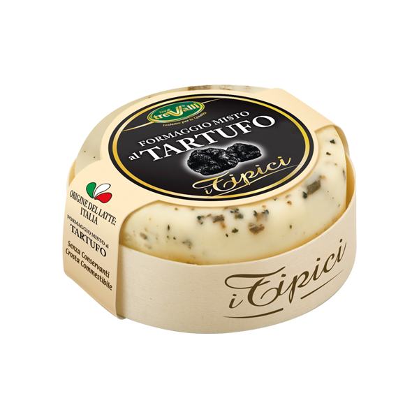 TreValli Cheese with Black Truffle, 6.3 oz | 180g